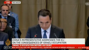 China Addresses ICJ on Israel and Palestinian Rights