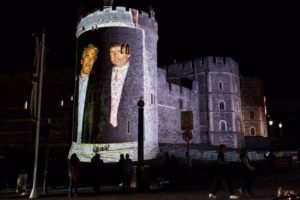 Four Arrested as Trump and Epstein Images Light Up Windsor Castle During State Visit